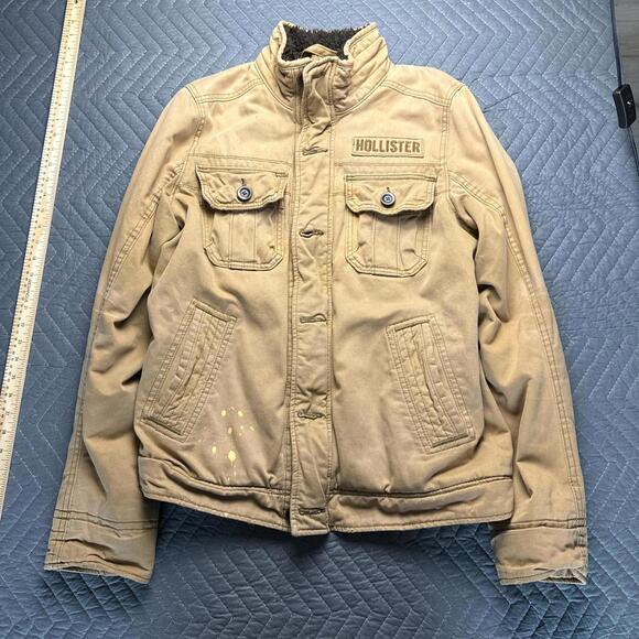 Y2K Hollister lined jacket mens medium - Picture 2 of 6